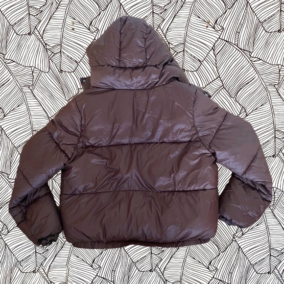 Primark Brown Hooded Puffer Coat - Picture 2 of 5